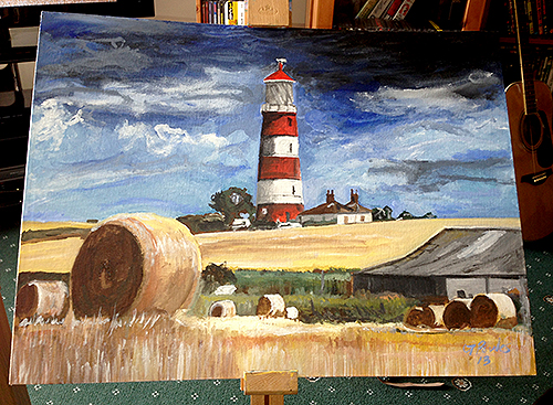 Happisburgh Lighthouse Painting