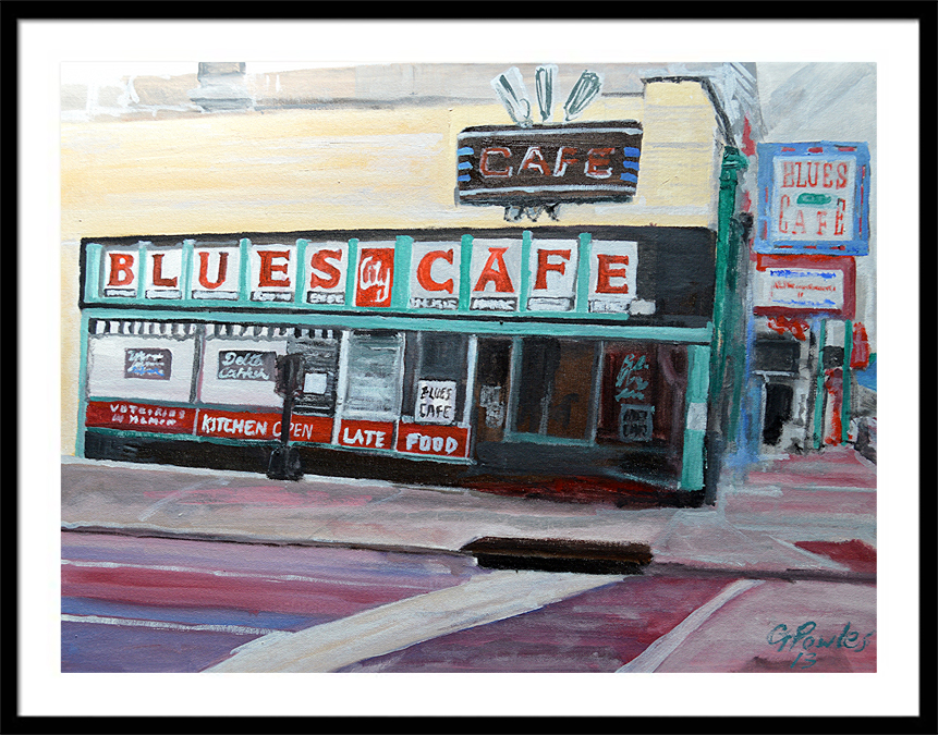 The Blues Café – Memphis Nights oil painting