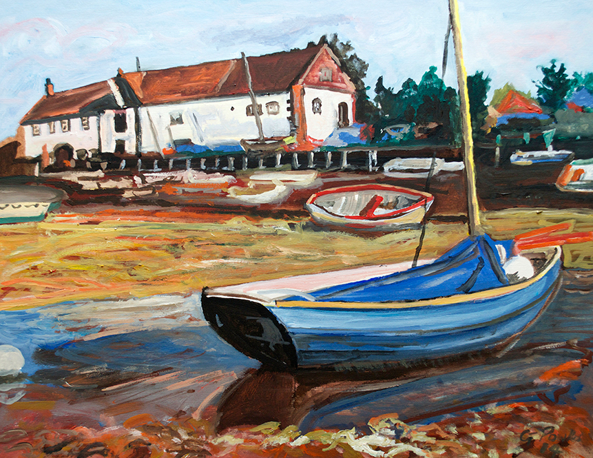 Tidal Calm – Burnham Overy Staithe Painting in Oil