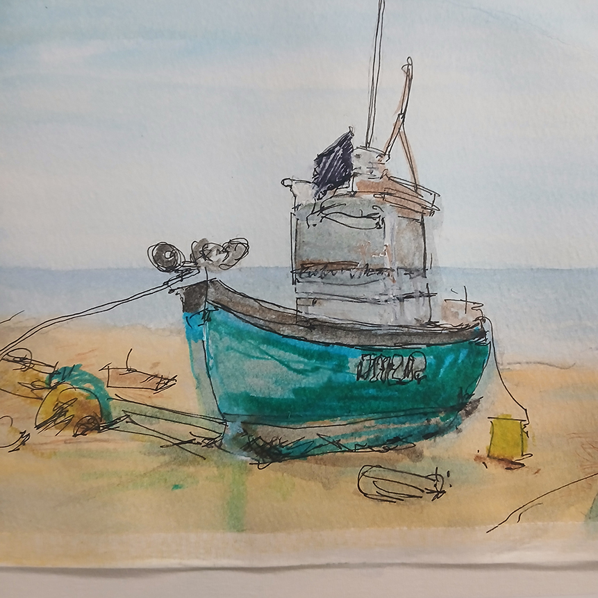 Boat on Aldeburgh Beach