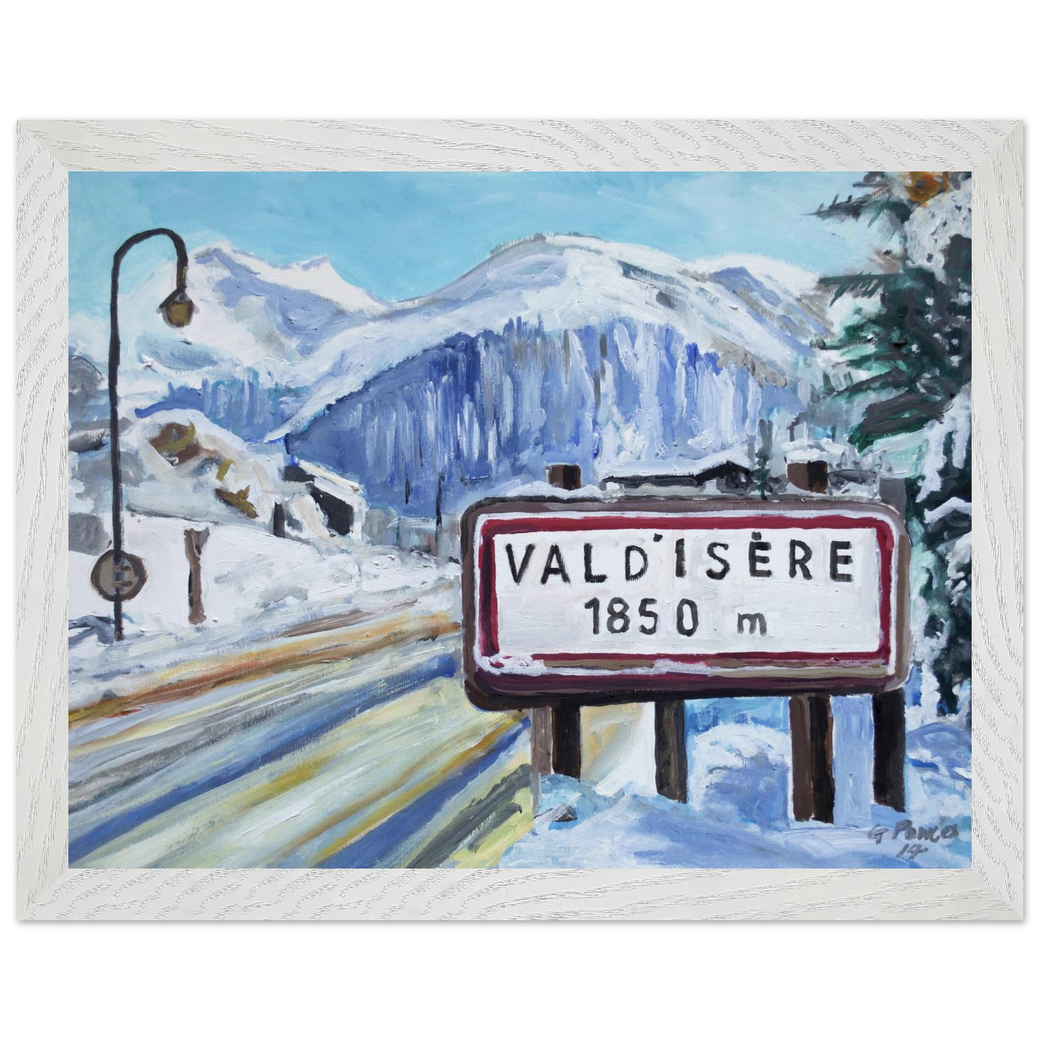 Val d’Isère Ski Resort Winter – Premium Wooden Framed Poster With Museum-Quality Matte Paper