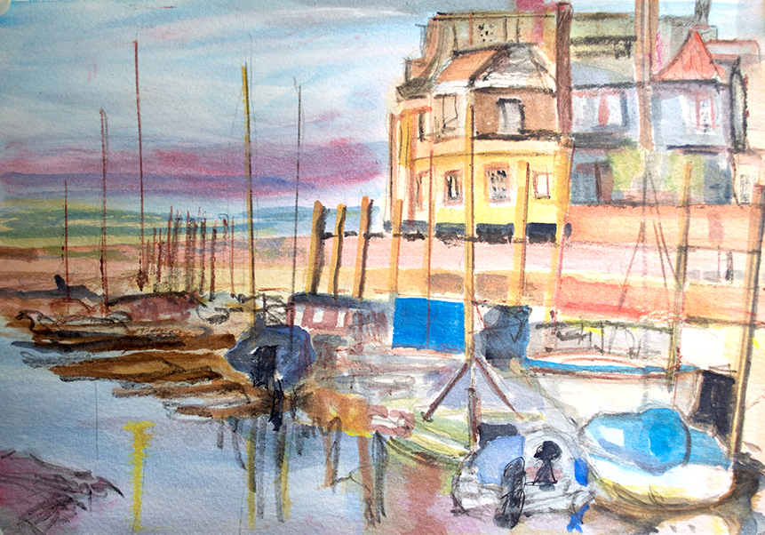 Blakeney Harbour in Norfolk