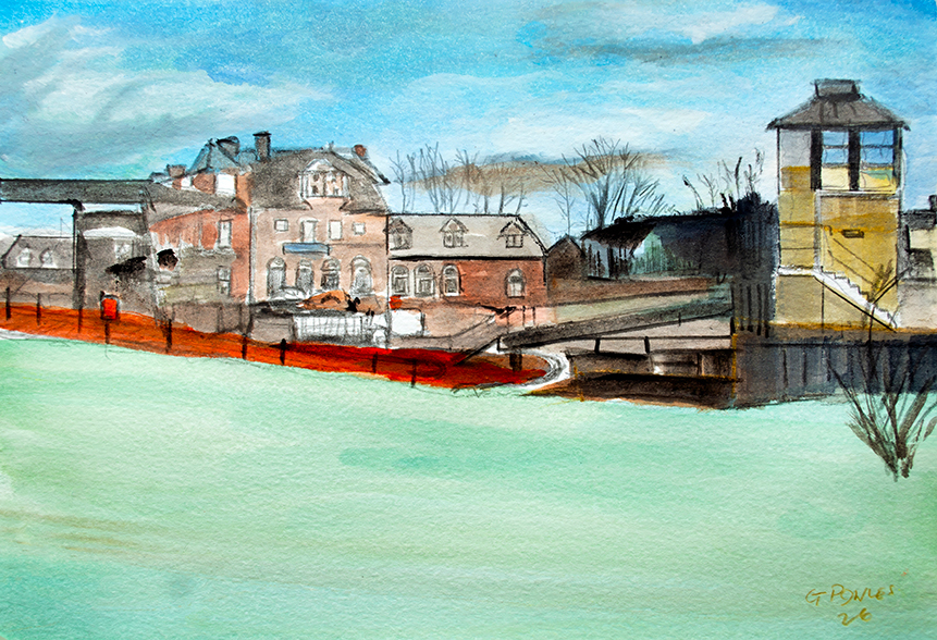 Painting the Wherry Hotel, Oulton Broad – A Norfolk Broads Watercolour