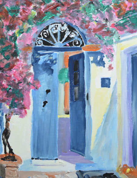 Mediterranean Blue Door Study