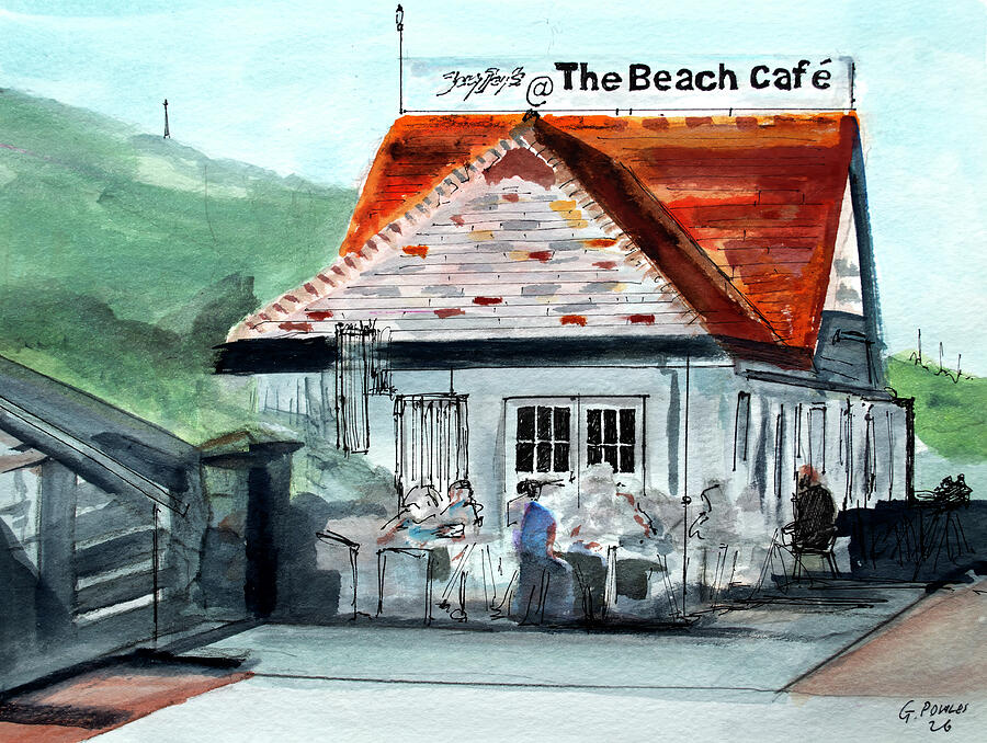 Jay Jays Beach Cafe Gorleston Watercolour