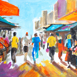 Cafes & Street Scenes Painting