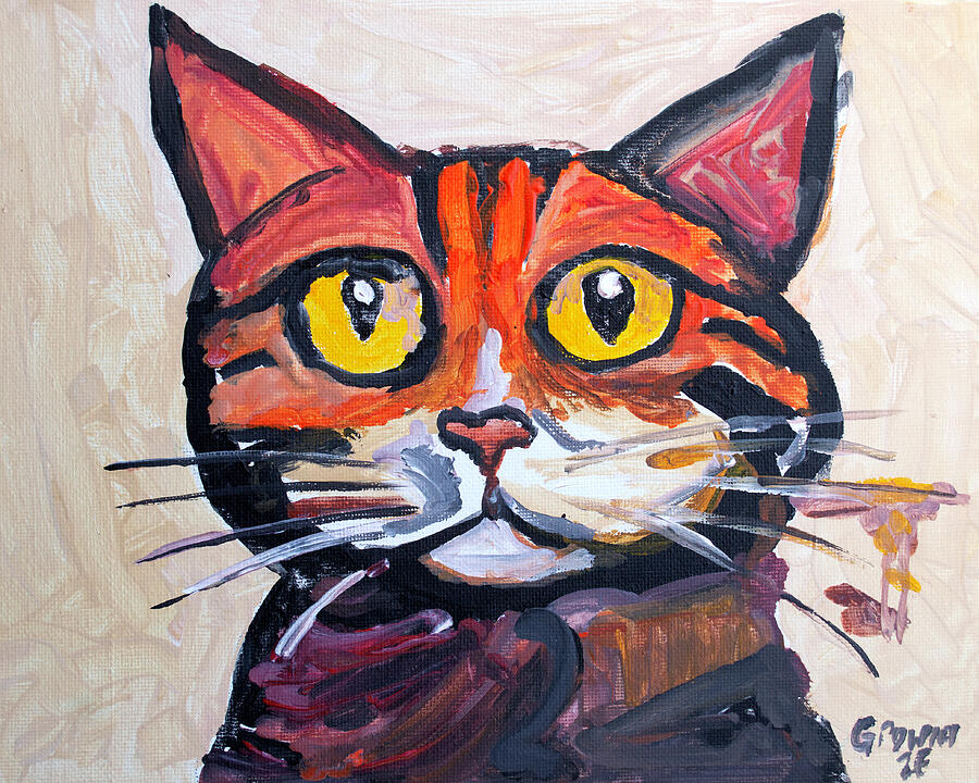 Cat Portrait Painting