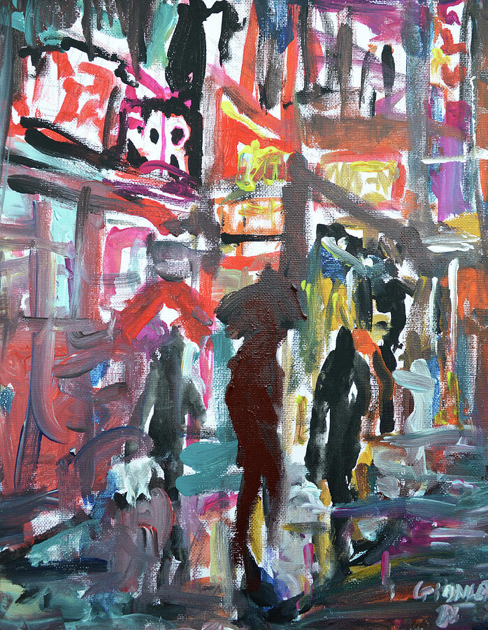 Vibrant City Street Painting