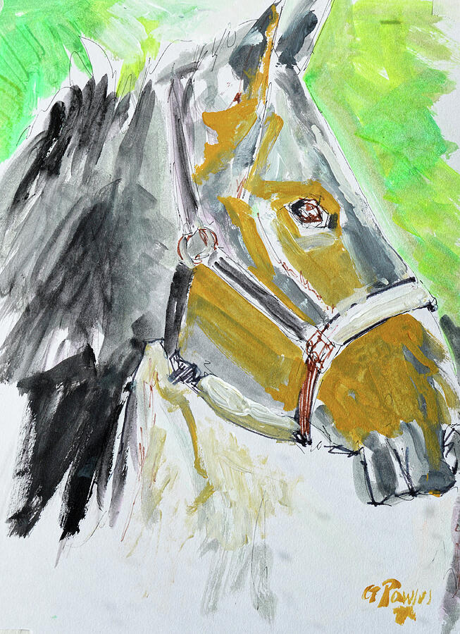 Equestrian Spirit Impressionist Horse Portrait Painting