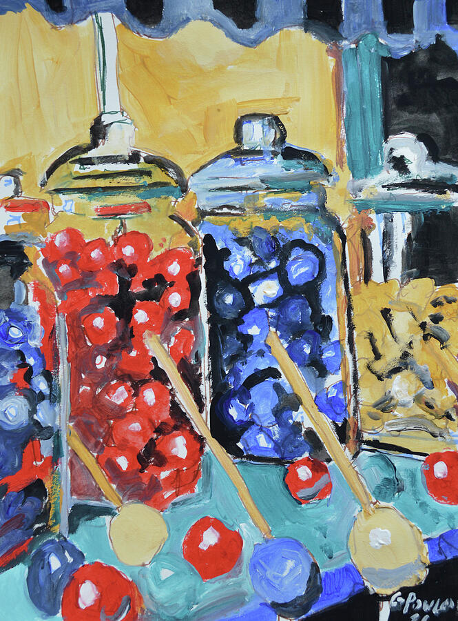 Vintage Sweet Shop Candy Jars Expressionist