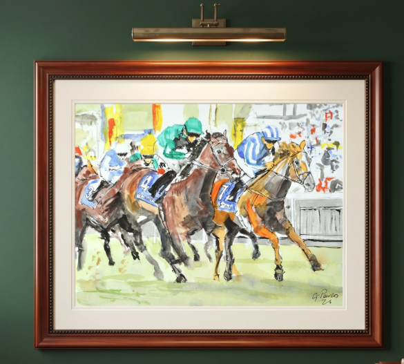 Horse Racing Painting